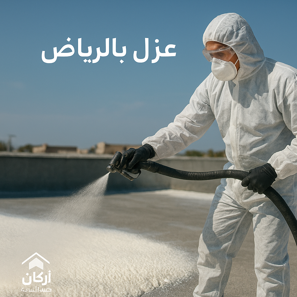 تنفيذ عزل فوم حراري ومائي للأسطح بالمزاحمية